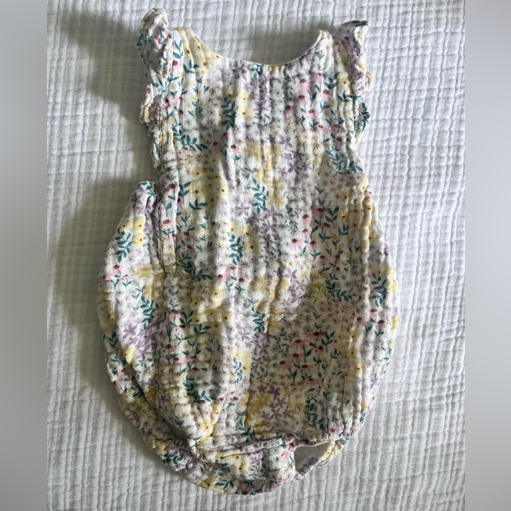Angel Dear Ditsy Floral Bubble Romper